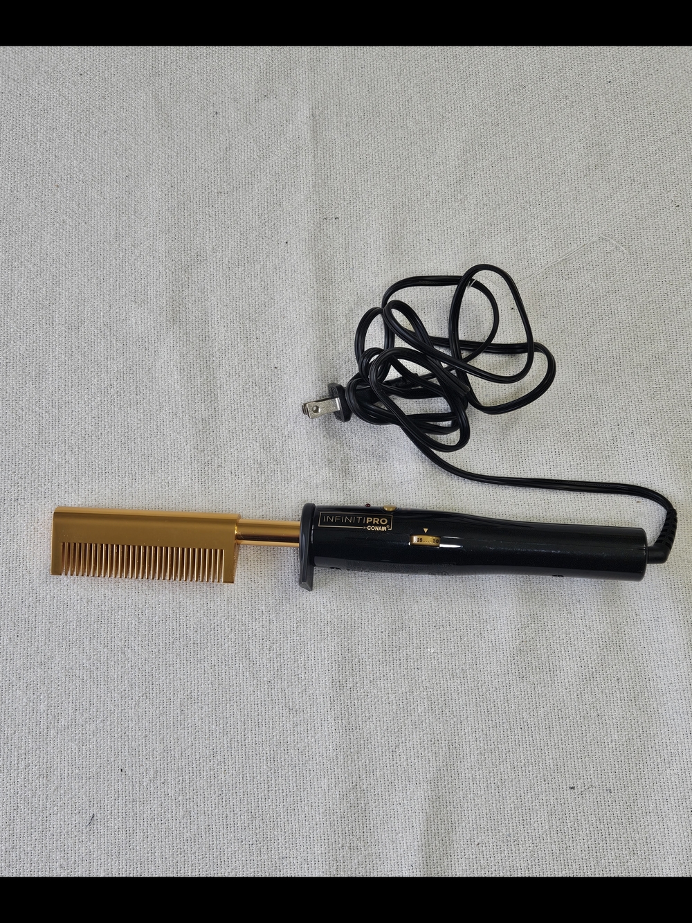 InfinitiPro by Conair Gold-Plated Straightening Comb - Ultra-High Heat